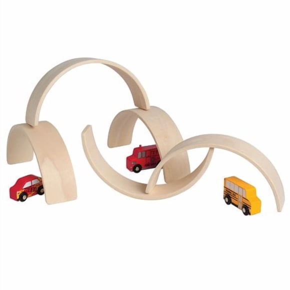 Constructive Playthings Ensemble de Cinq Arches de Blocs de 10 3/4 Pouces" L. x 2 1/2 Pouces" L. x 5 Pouces" H.
