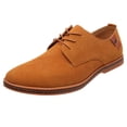 thumbnail image 2 of LSLJS Chaussures en Cuir pour Hommes, Chaussures Oxford Décontractées de Mode pour Hommes Unies à Lacets Chaussures en Cuir Chaussures d'Affaires pour Hommes, 2 of 3