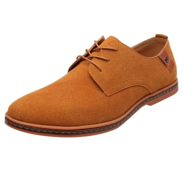 RKSTN Mens Dress Shoes Fashion Casual Solid Lace Up Oxfords Leather Shoes Male Business Shoes Leather Shoes for Men