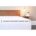 thumbnail image 3 of ViscoSoft 3 Inch Memory Foam Mattress Topper Queen | Select High Density Ventilated Mattress Pad, 3 of 5