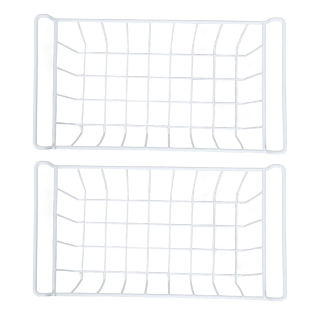 Freezer Basket, 2 Pack Stackable Household Deep Freezer Organizer Bin With Handles Wire Storage Basket Farmhouse Metal Wire Basket For Kitchen, Pantry, Cabinet,