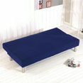 thumbnail image 2 of CHOK 2024 Topchancess Stretch Sofa Bed Cover  Folding Armless Sofa Cover All-Inclusive Futon Slipcover Solid Color  Purple, 2 of 6