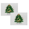 thumbnail image 1 of Oleegame 2PC Placemat Christmas Table Placemats Christmas Rustic Vintage Washable Table Mats, 1 of 5
