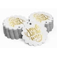 thumbnail image 2 of Inkdotpot Real Gold Foil Jingle All The Way Christmas Tags Favor Hang Paper Tags 50 Pieces, 2 of 6