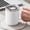 White, variant on Dvkptbk Coffee Mug, Portable Double Layer Stainless Steel Mug with Lid and Handle, Induction Heatable, Insulated Coffee Mug for Travel, Camping, Office Storage & Organization