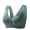 Green, variant on TopLLC Bras for Women Everyday Bras Woman Oversized Wireless Bra Glossy Push Up Front Button Underwear Bra