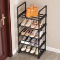 thumbnail image 1 of Shoe Rack 5/8 Tiers Metal Shoes Storage Organizer Easy Assembled Multifunctional Shoe Rack for Hallway Bedroom Entryway Living Room, 1 of 10