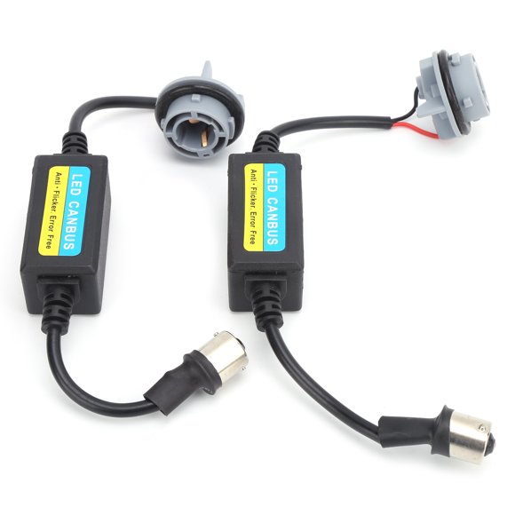 LYUMO 1156 LED Decoder,Anti‑Flicker Resistor,2pcs 1156 LED Decoder Lamp Bulb Warning Canbus Error Free Canceller 12V For Car