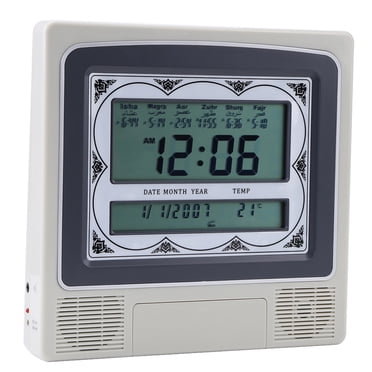 Islamic Azan Alarm Clock, Muslim Azan Table Prayer Clock, Digital Muslim Prayer Alarm Athan Islam For Prayer HA-4012 Clock