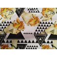 thumbnail image 4 of oneOone Cotton Poplin Yellow Fabric Triangle Craft Projects Decor Fabric Printed By The Yard 42 Inch Wide, 4 of 4