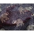 thumbnail image 4 of oneOone Silk Tabby Fabric Elephant Block Printed Craft Fabric BTY 42 Inch Wide, 4 of 4