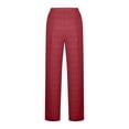 thumbnail image 4 of fatyb Womens Casual Ribbed Knit Pants Wide Leg Lounge Pants with Pockets Drawstring Loose Comfy Trousers, 4 of 6