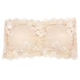thumbnail image 1 of Women's Strapless Lace Bandeau Bra Padded Tube Top Transparent Straps, 1 of 5