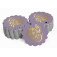 thumbnail image 2 of Inkdotpot Real Gold Foil Jingle All The Way Christmas Tags Favor Hang Paper Tags 50 Pieces, 2 of 6