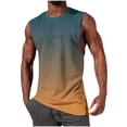 thumbnail image 2 of NTACZA Mens Tank Top Athletic Sleeveless Basic Shirt Crew Neck Gradient Sports T-Shirts for Men S, 2 of 5