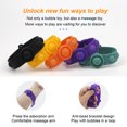 thumbnail image 3 of Jouet Dimple Fidget Réglable à Bulles Push Pop Pop, Bracelet Push Pop en Silicone Lavable, Jouet Anti-Stress, Noir, 3 of 8