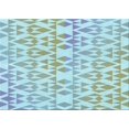 thumbnail image 1 of Ahgly Company Machine Washable Indoor Rectangle Transitional Blue Lagoon Blue Area Rugs, 2' x 3', 1 of 7