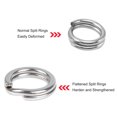 thumbnail image 3 of Dr.Fish 100 Pack Fishing Stainless Steel Split Ring High Strength, 3 of 7