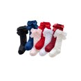 thumbnail image 3 of FOCUSNORM Chaussettes Hautes en Coton Tricoté pour Bébés Filles avec Nœud, 3 of 10