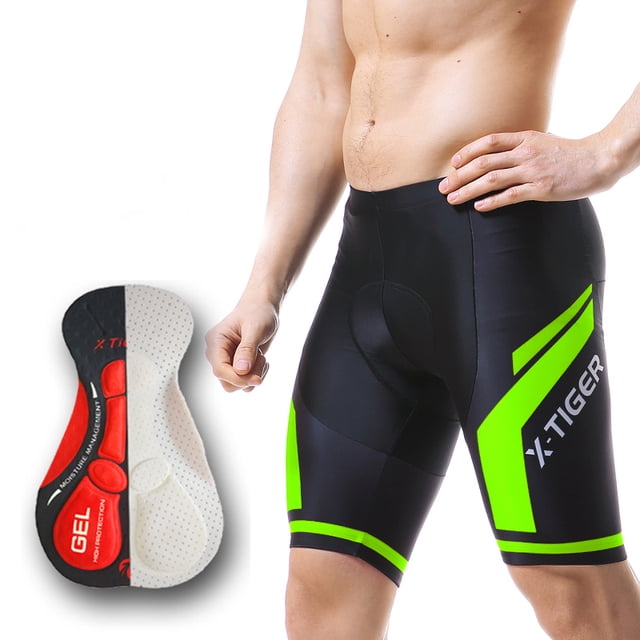 Men's Cycling Shorts Padded Bike Biking Half Pants Bicycle Riding Quick-Dry Tights