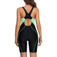 thumbnail image 3 of Beautyin Athletic One Piece Swimsuits for Women Boyleg Swimwear Racerback Bathing Suits, 3 of 8