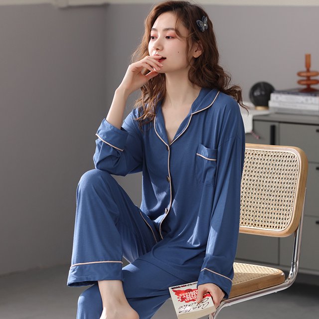 REDHOTYPE Pyjamas pour Femmes Ensemble Manches Longues Sleepwear Lounge Chemise de Nuit