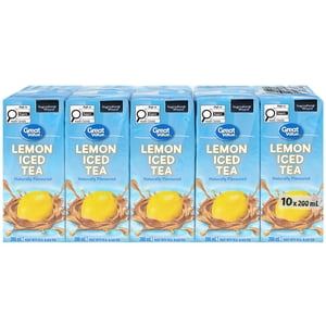 Great Value Lemon Iced Tea 200ML, pack of 10