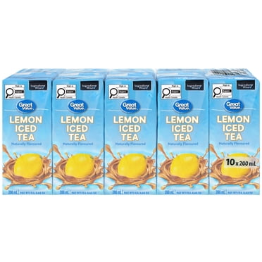 Great Value Lemon Iced Tea 200ML, pack of 10