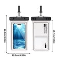 thumbnail image 3 of Birdeem Waterproof Phone Pouch,Universal 7X3.5 Inch Touchscreen Dry Bag Case with Lanyard,Submersible Protector for Swimming Hiking Kayaking Floating Protection, 3 of 9