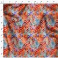 thumbnail image 4 of Soimoi Orange Poly Georgette Fabric Leopard Animal Skin Printed Fabric 1 Yard 52 Inch Wide, 4 of 6