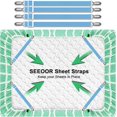 thumbnail image 2 of Elastic Adjustable Sheet Fasteners Bed Sheet Holder Straps for Mattresses, 2 of 7