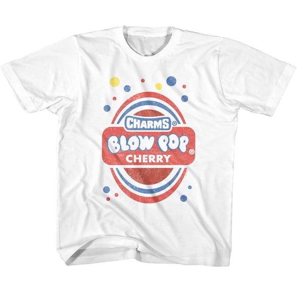 Tootsie Roll T-Shirt Jeunesse Blanc avec Art de Cerise sur Enveloppe TP (5-6)