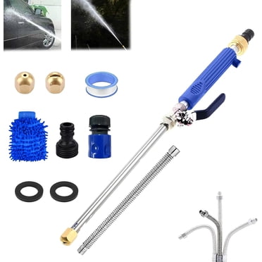 Jethose Pressure Washer, 2-in-1 High Pressure Power Washer for House, 2025 Upgraded Jet Nozzle for Garden Hose Power Washer Wand with 2 Different Tips, Quick Connectors and Gloves, 18 Inch