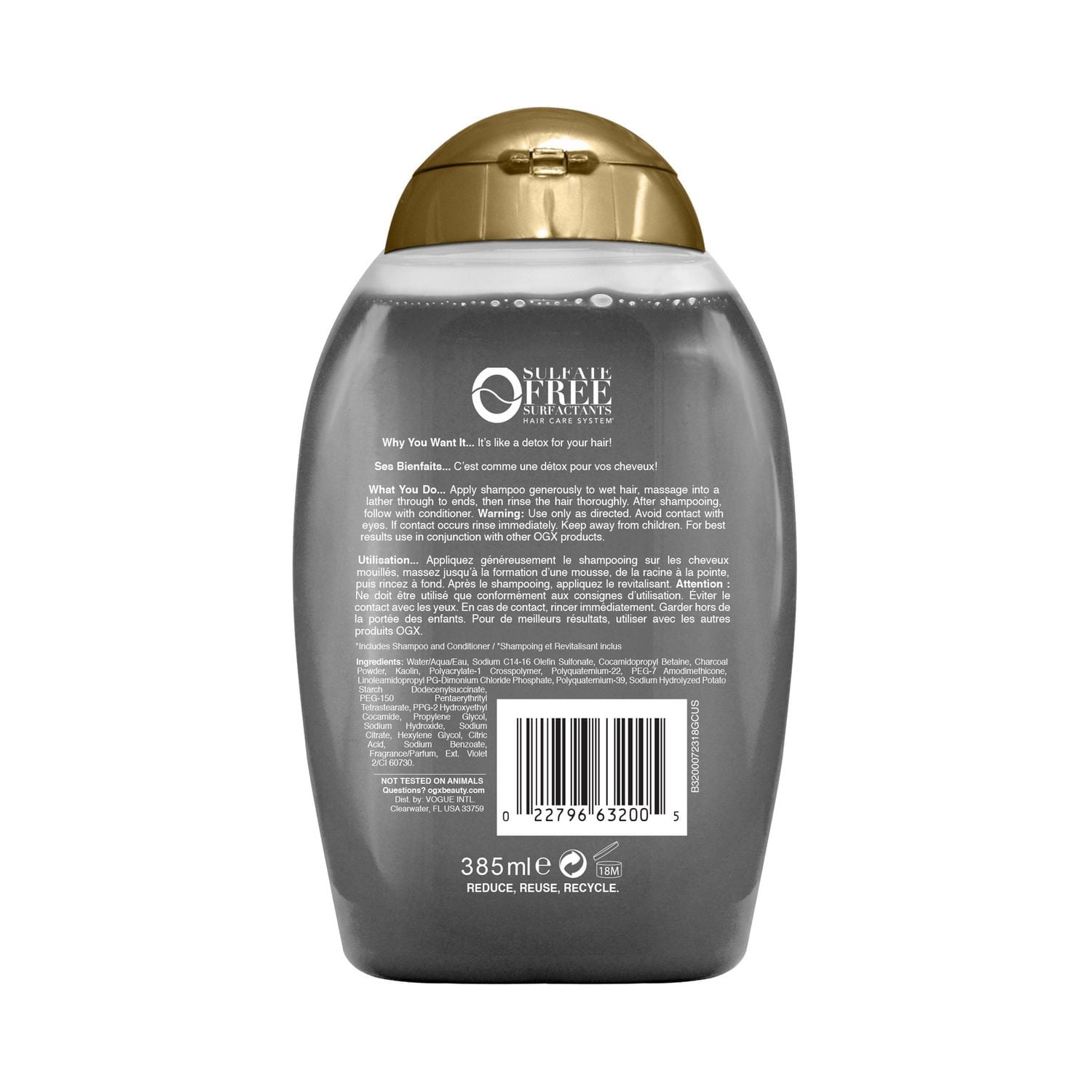 OGX® Purifying + Charcoal Shampoo