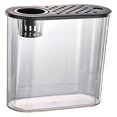 thumbnail image 4 of Milaget Desk Aquarium s Container Lightweight Storage Jar Terrarium Mini Tank for Home Terrapin Lizards Betta Black Lid, 4 of 9