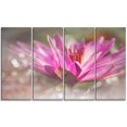 thumbnail image 2 of Lotus Rose sur Fond Abstrait - Impression d'Art Floral sur Toile, 2 of 3
