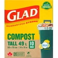 thumbnail image 2 of Glad Certified Compostable Bags - Tall 49 Litres -, 2 of 13