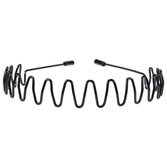 Head Bands,Head Scarf,Head Bands For Women'S Hair, Metal Men Women Sports Headband Hair Band Hoop Comb Hairband Wave Black Headwear