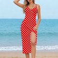 thumbnail image 2 of Sortie de Plage pour Femmes avec Sangle Ajustable, Fente Latérale Haute, Polyester Tissé Transparent, 1 Pce, 2 of 9