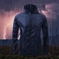 thumbnail image 1 of Aodebiao Manteau de Pluie Ultraléger pour Femmes – Manteau de Randonnée Imperméable et Respirant avec Capuchon Ajustable / Polyester à Séchage Rapide pour la Course, les Déplacements et les Voyages, 1 of 4