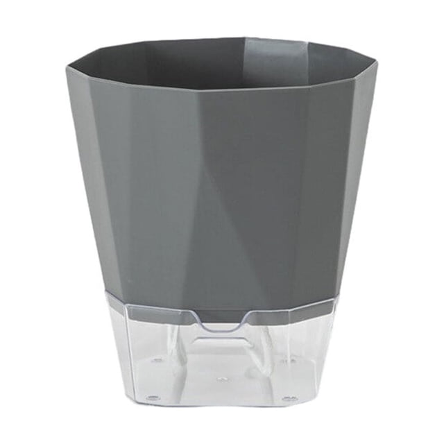 Self Watering Flower Automatic Flowerpot Garden Planter Rope Indoor Convenient Stable For House Planting Tool Supply Gray/M
