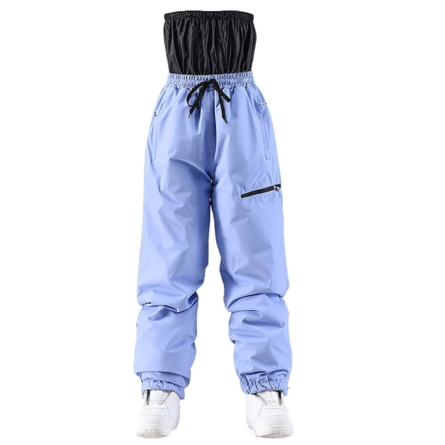 Tidyack,Insulated Ski Pants, Windproof Snowboard Pants, Waterproof Breathable, Men's Large Size, Dual-Layer Design, For Skiing Snowboarding, High-Performance Outdoors Gear, Durable Nylon Lining,