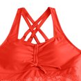 thumbnail image 4 of EGNMCR Bikini Set Women's Solid Color Swimsuit Fashion V Neck Lace Split Swimwear Set, 4 of 5