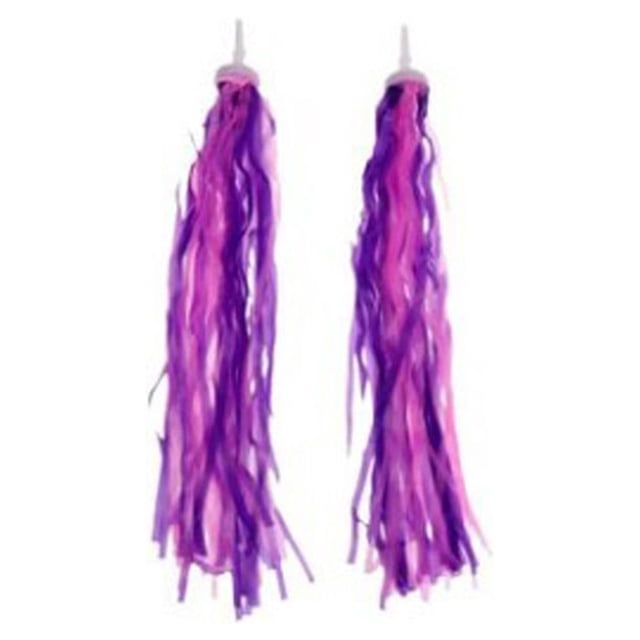 2Pcs Children Bike Bicycle Handlebar Pvc Streamer Colorful Tassel Decor