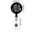 thumbnail image 3 of Nurse Badge Buckle Love Stethoscope Easy-To-Pull Buckle Retractable Badge Easy-To-Pull Certificate Buckle, 3 of 9