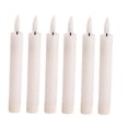 thumbnail image 1 of 6x LED Pillar Candles Tabletop Decoration Decorative Candles for Holiday Wedding White, 1 of 9