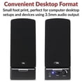thumbnail image 2 of Cyber Acoustics CA2014 4W 2pc Desktop Speakers - Black, 2 of 8
