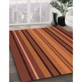 thumbnail image 3 of Ahgly Company Tapis d'Intérieur Rectangulaire Transitionnel Orange Rouge Orange Lavable à la Machine, 2 Pieds x 3 Pieds, 3 of 7