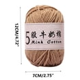 thumbnail image 3 of Clearance Tyidzon Wool Yarn for Crocheting Soft Crochet Thread Yarn, Lightweight Wool Yarn for Crochet Hand Knitting Crocheting Crafting, 3 of 6