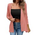 thumbnail image 1 of Womens Open Front Cardigan Tops Lightweight Long Sleeve Casual Cardigan Thin Fall Loose Draped Flowy Tops Orange, L, 1 of 7